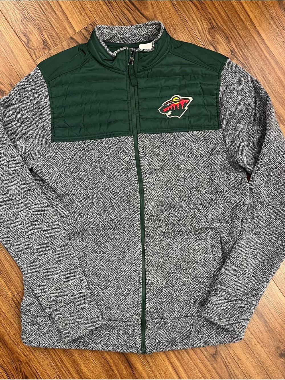 Colosseum Minnesota Wild Men's Black and Green Team Jacket